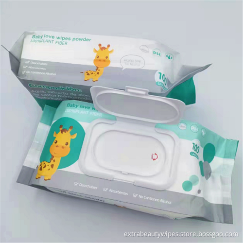 Logo Kustom Spunlace Baby Tender Wipes